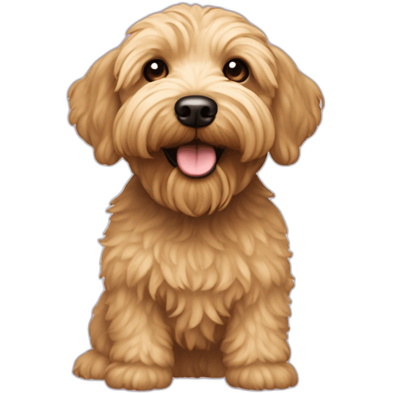 Golden Mini Schnoodle emoji