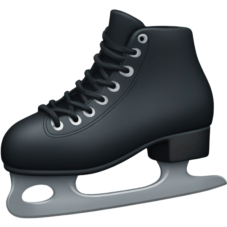 Black ice skates emoji