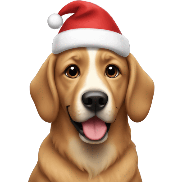 Dog Christmas  emoji