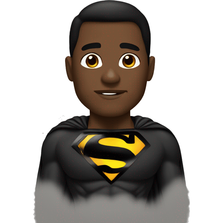 Black Super man  emoji