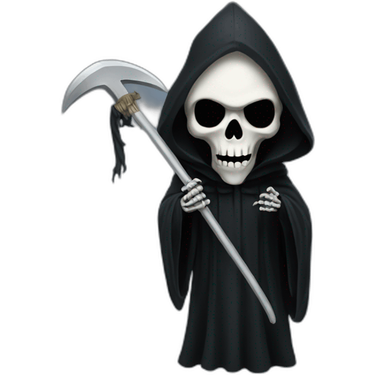 Grim Reaper holding sythe emoji