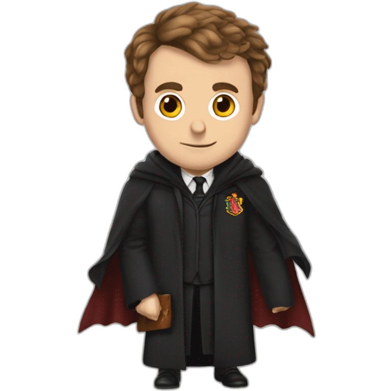 Emanuel Macron qui embrasse Harry Potter emoji