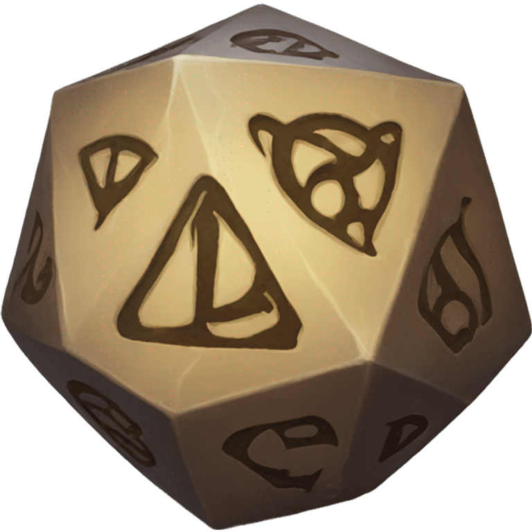 D20 with d&d symbol  emoji