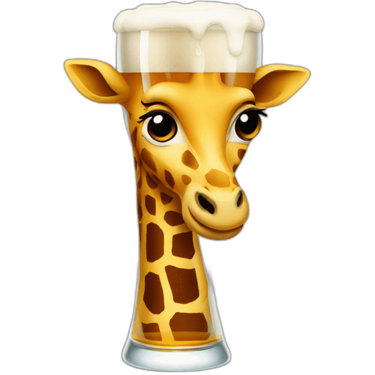 beer glass giraffe emoji