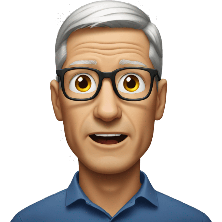 tim cook is terrified emoji