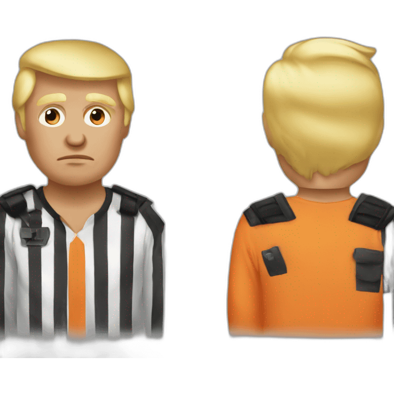 Donald trump in prisoner clothes emoji