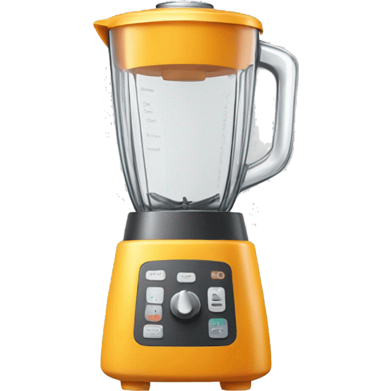 Blender with mango emoji