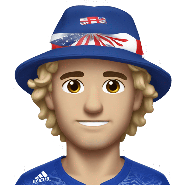 Antoine Griezmann attending Olympics with an hat  emoji