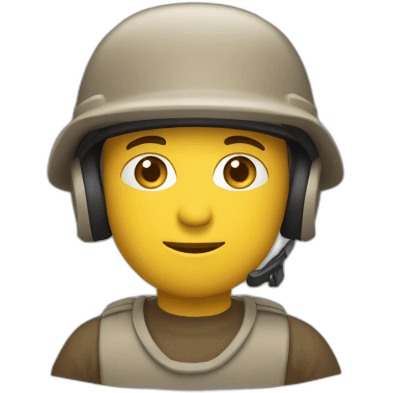 Taupe avec casque mineur emoji