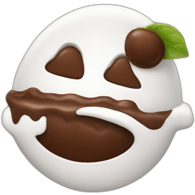 withe chocolate delocious emoji