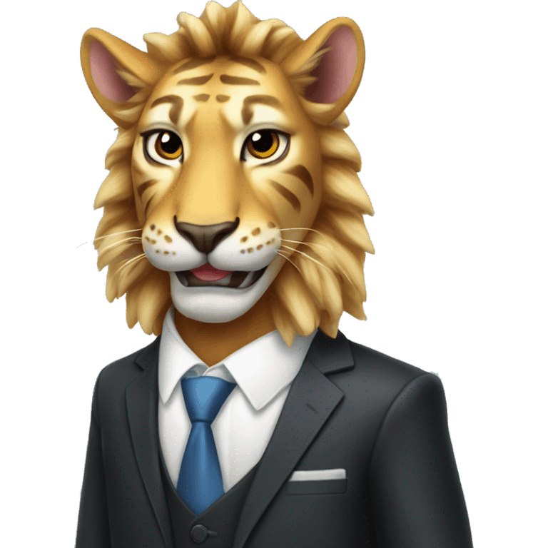 Liger in a suit emoji