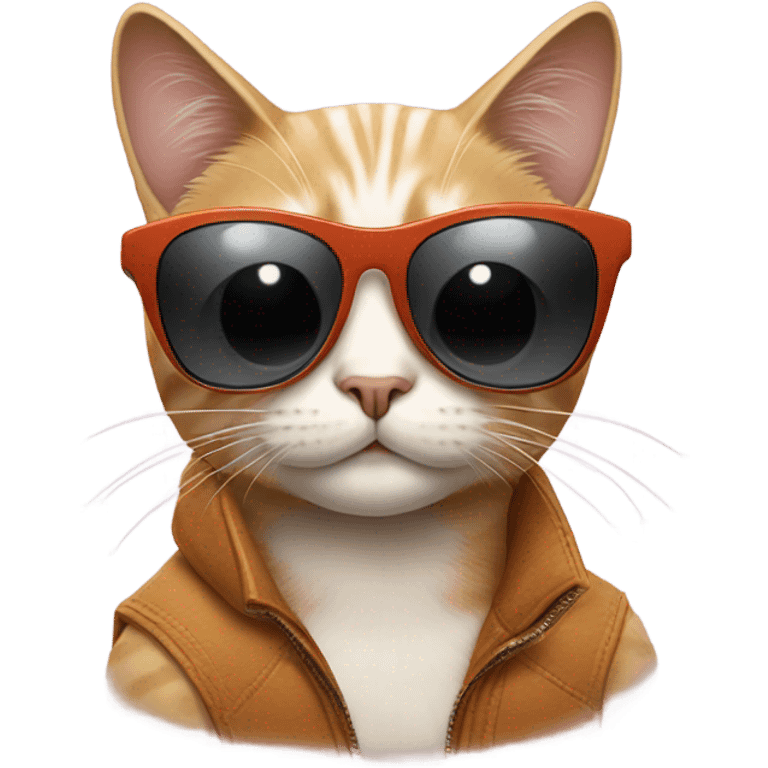 Cat with sunglasses emoji