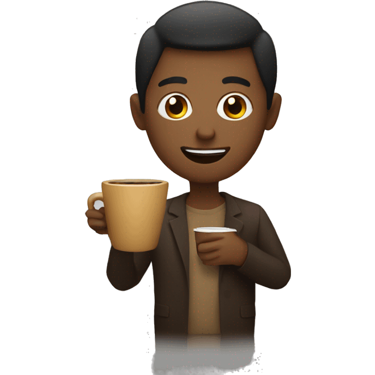 person with coffee emoji