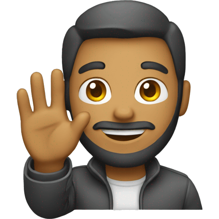 developer waving hello hand emoji