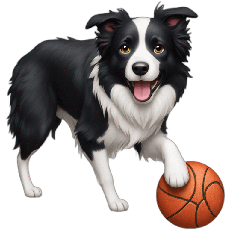 border collie play ball emoji