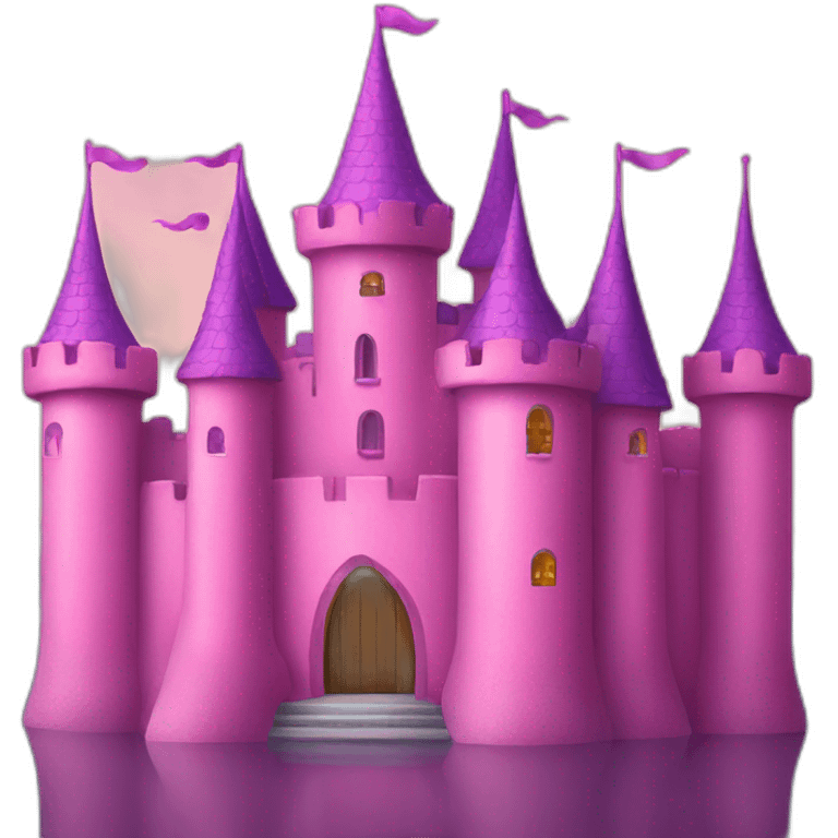 Pink castle emoji