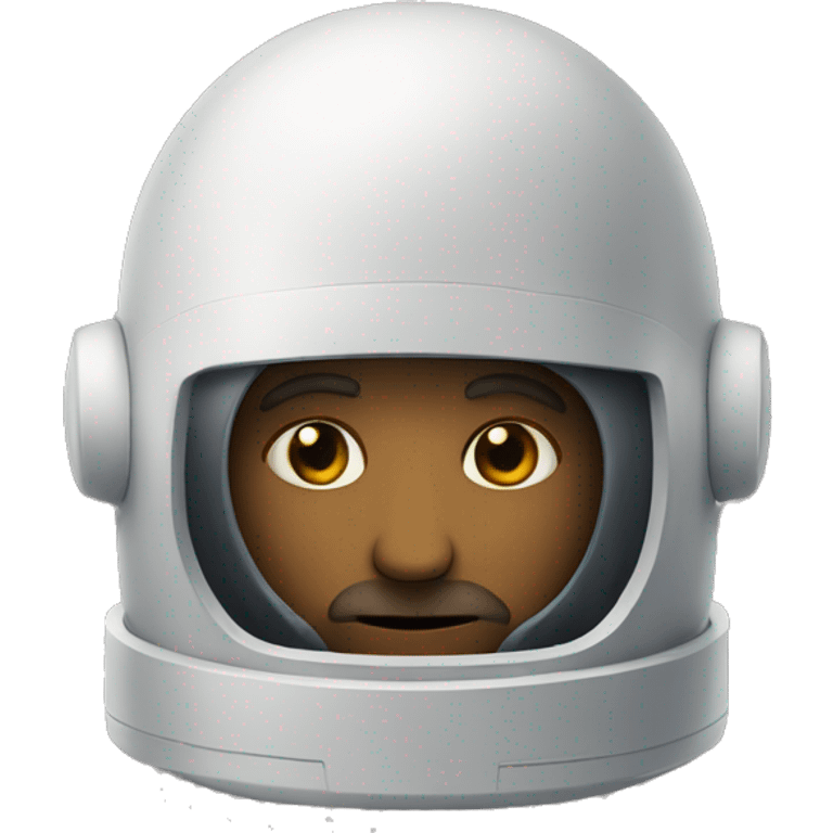 leonardo da vinci with astronaut helmet emoji