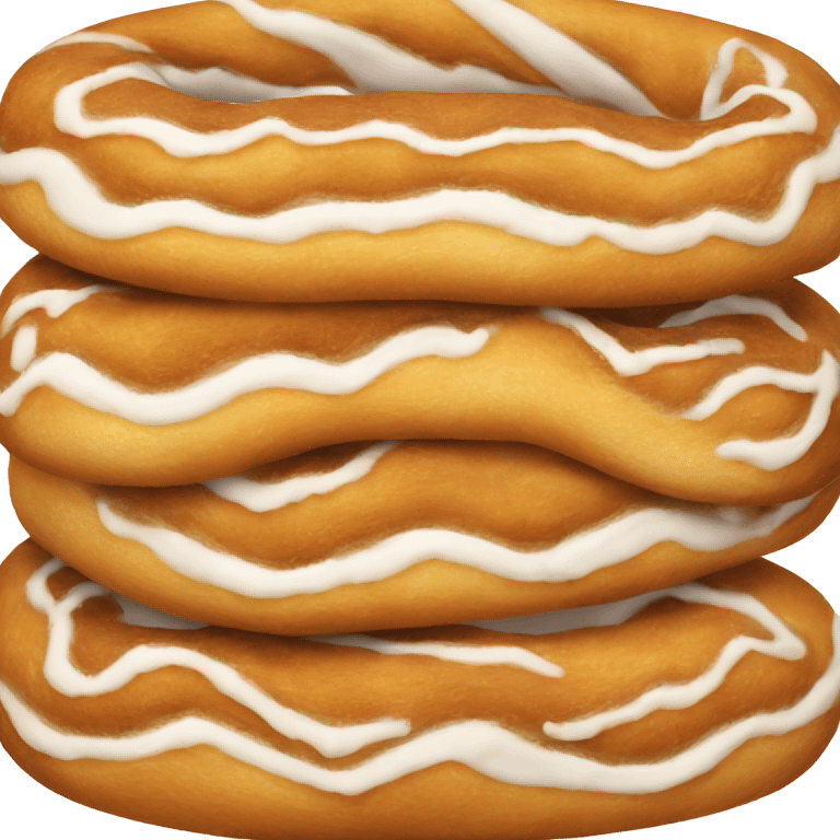 Danish Kringle in oval shape emoji