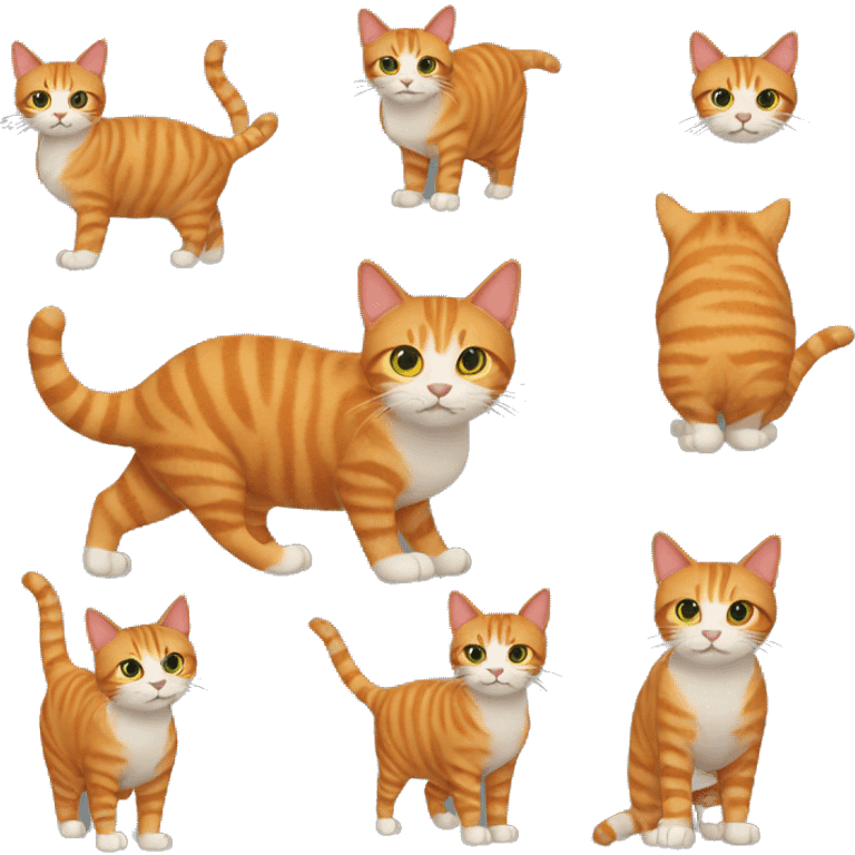 ginger cat with jumper on emoji