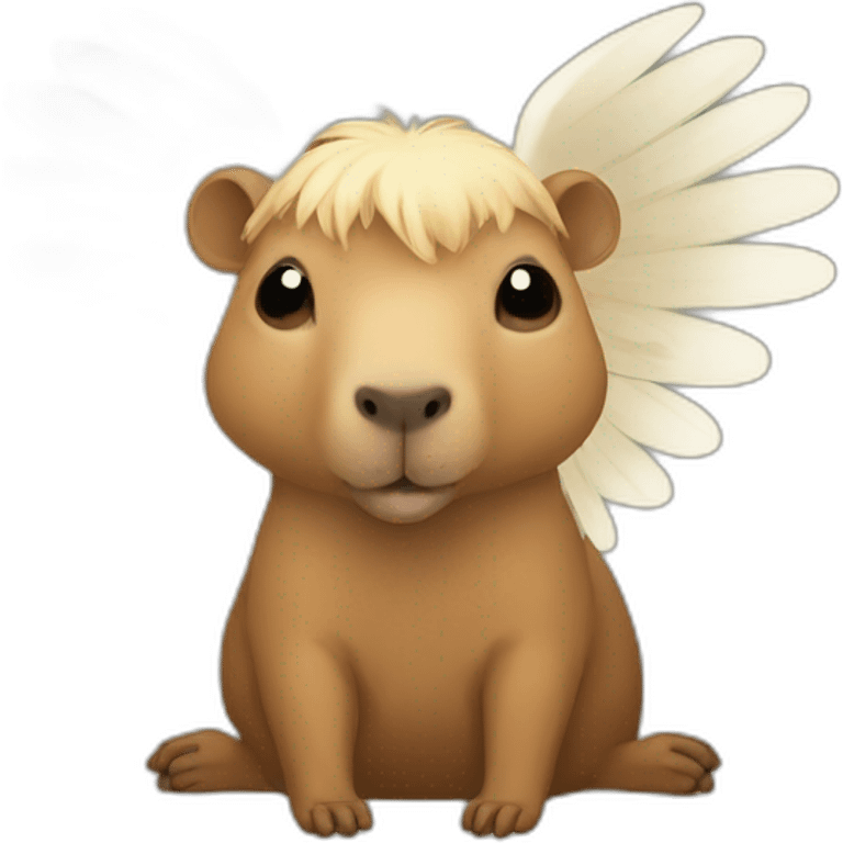 Capybara angel emoji