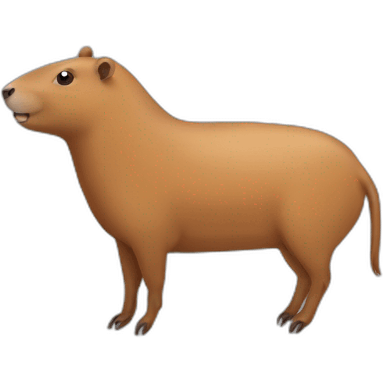 Une chaise sur un capybara emoji