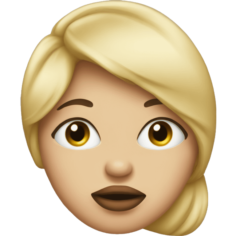 Woman kissing emoji