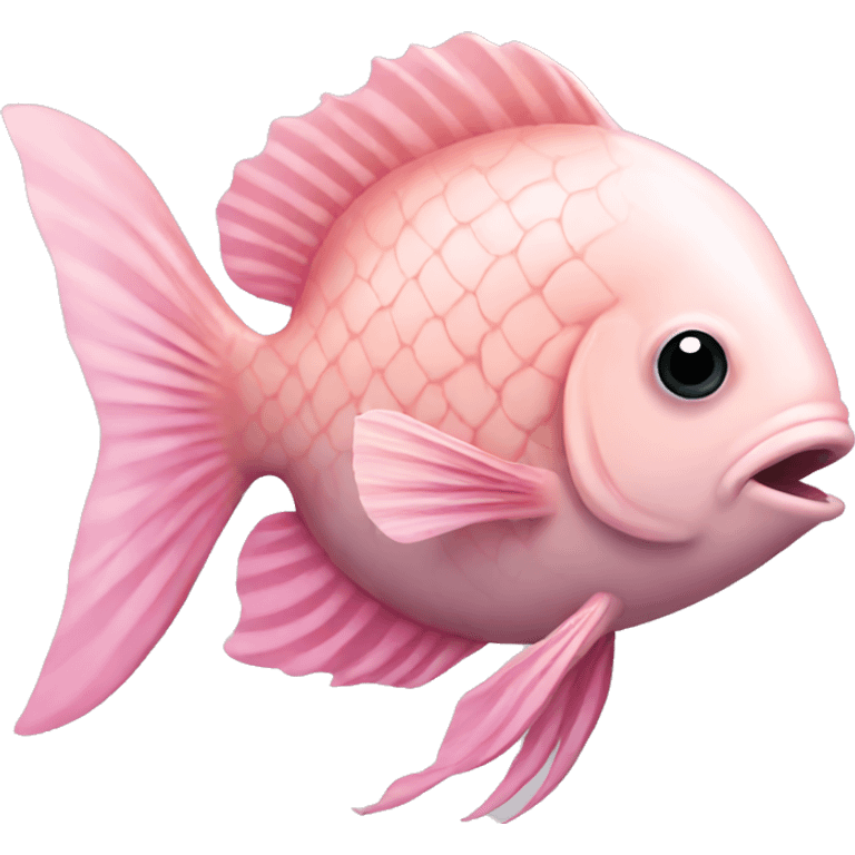 Light pink fish emoji