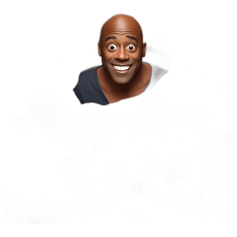 Ainsley Harriott hiding in a big pile of meat emoji