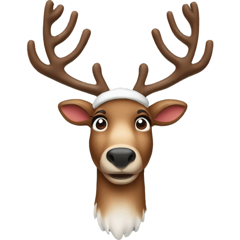 Christmas reindeer emoji