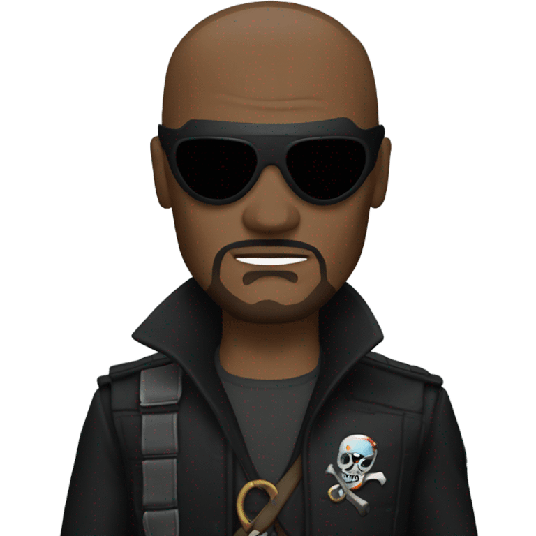 Nick Fury Marvel with pirate patch over one eye emoji