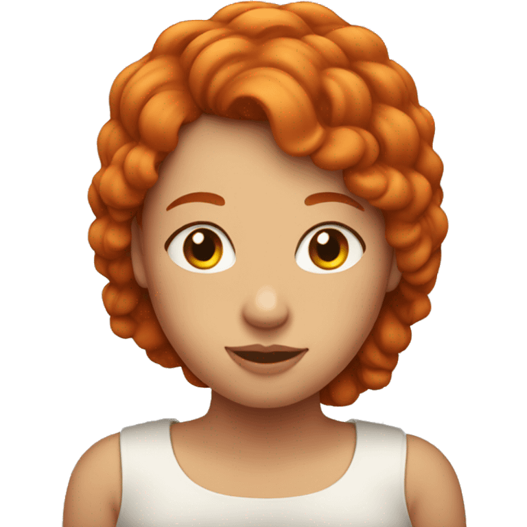 a redheaded girl with a big bump on her head emoji