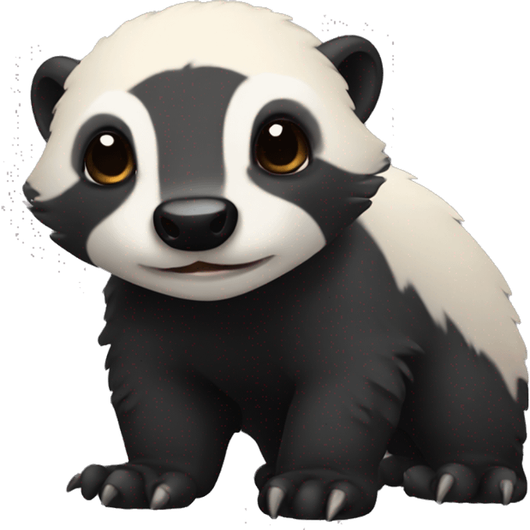 cute honey badger emoji