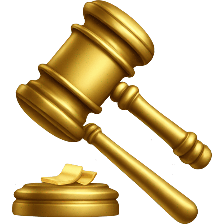 gold gavel emoji