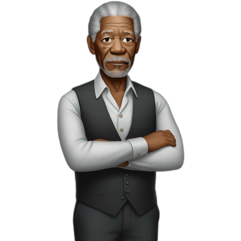 Morgan Freeman arms crossed emoji