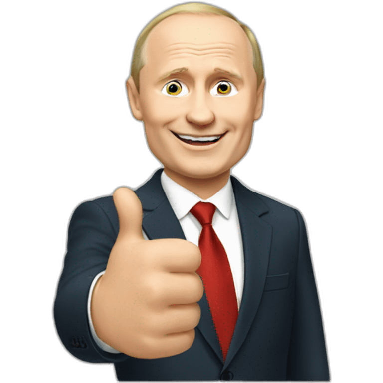 putin thumbs up emoji