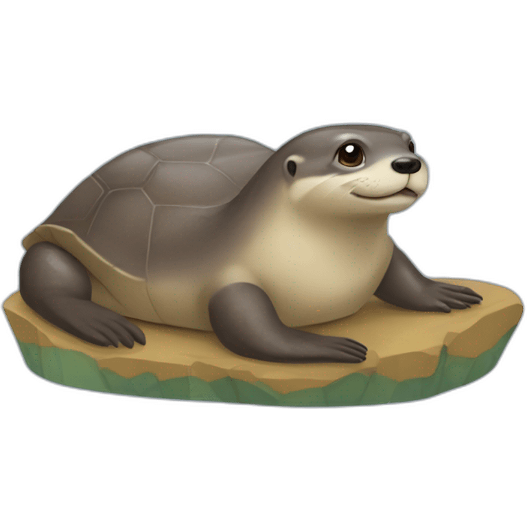 Une loutre que une tortue emoji