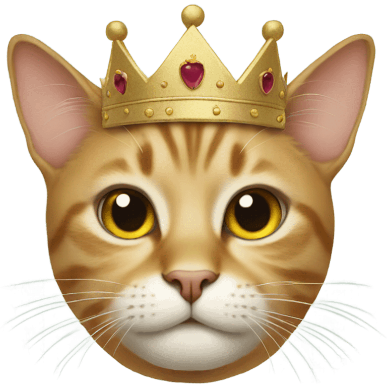 Cat with a crown emoji