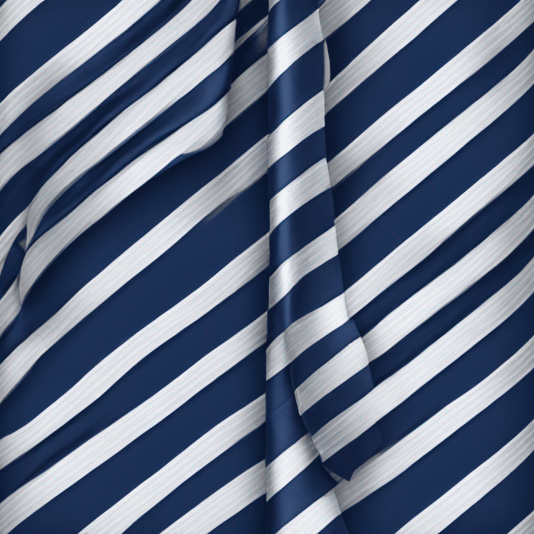 navy tie with horizontal silver stripes emoji