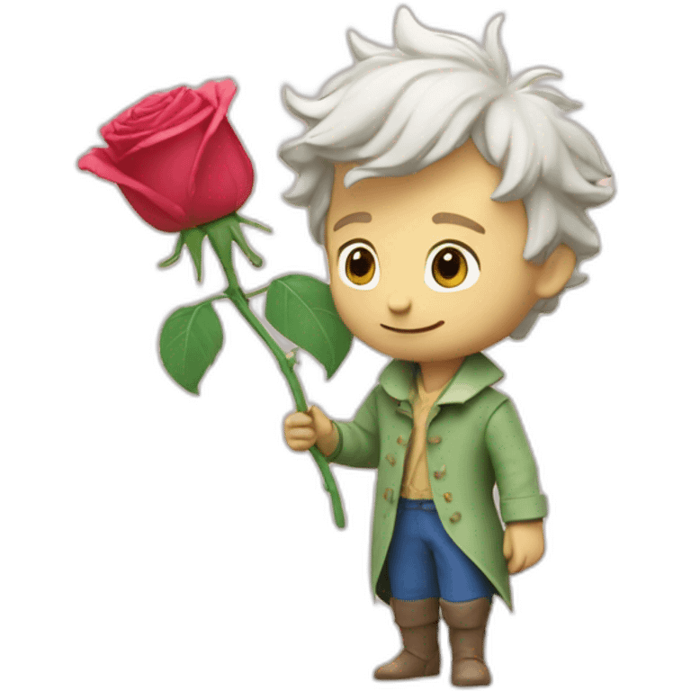 Le petit prince et sa rose emoji