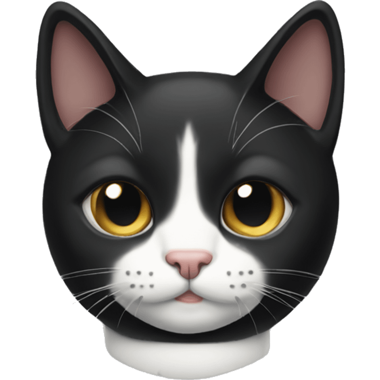 Tuxedo cat emoji