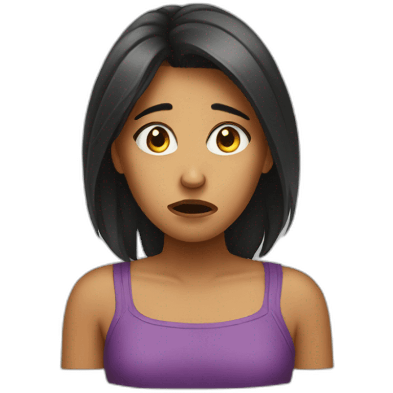 Upset girl emoji