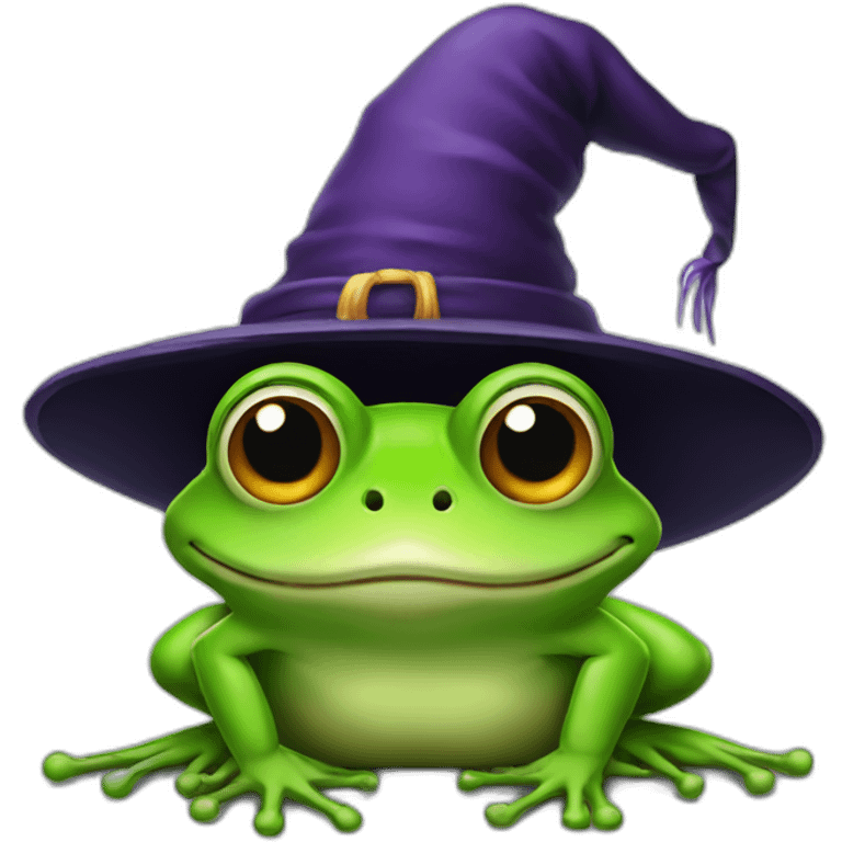 frog in a witch hat emoji