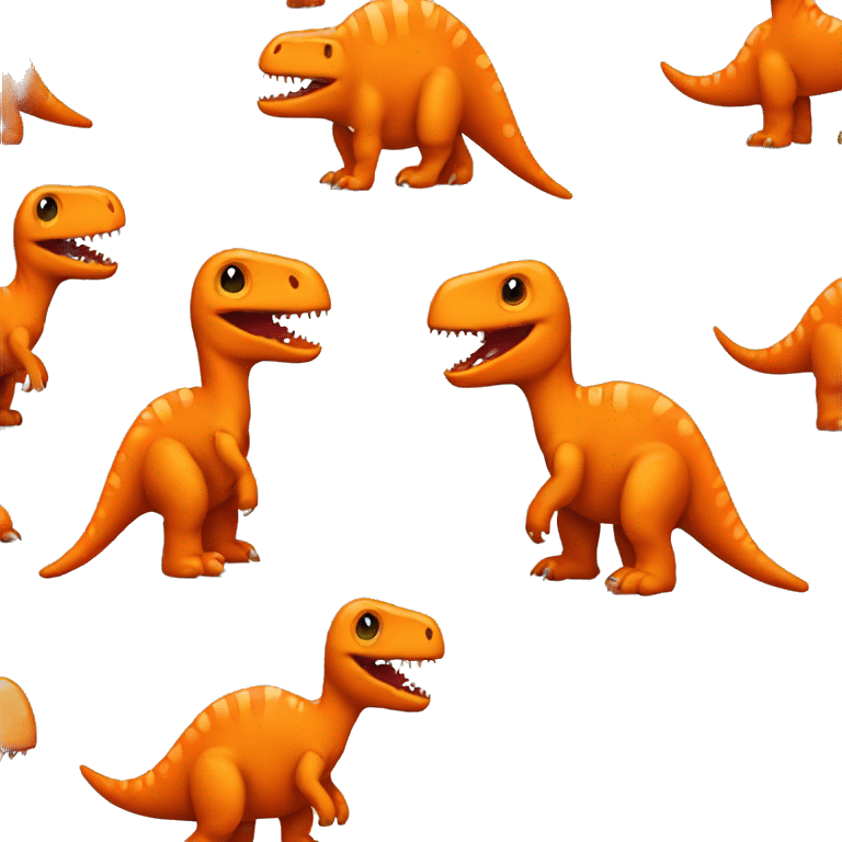 a little orange dinosaur emoji