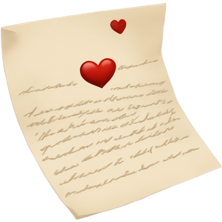 romantic letter emoji