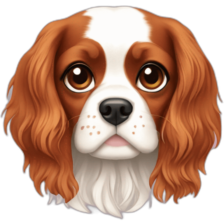 Cavalier king Charles spaniel heart emoji