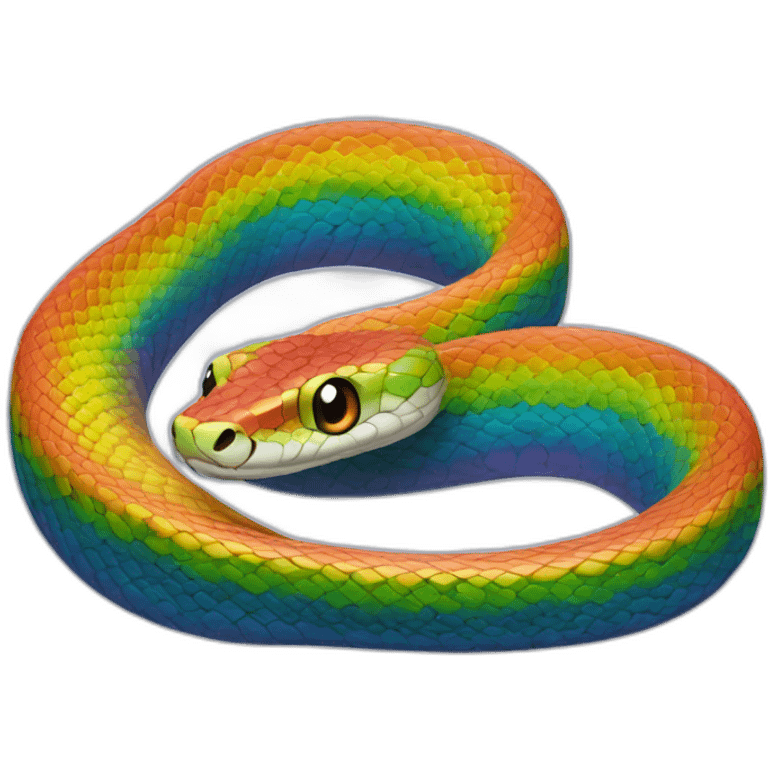 rainbow snake emoji