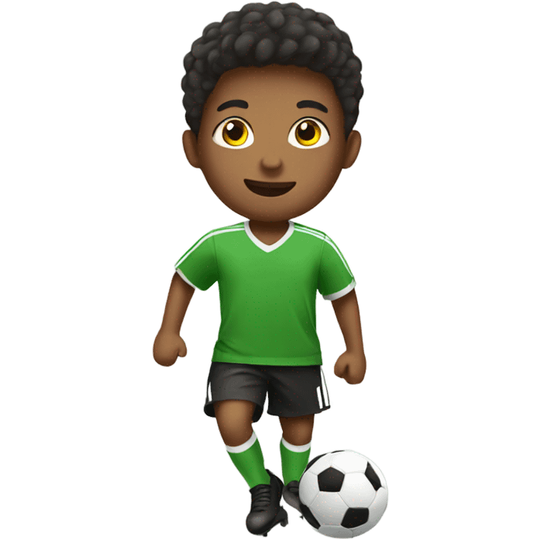 kid play soccer emoji