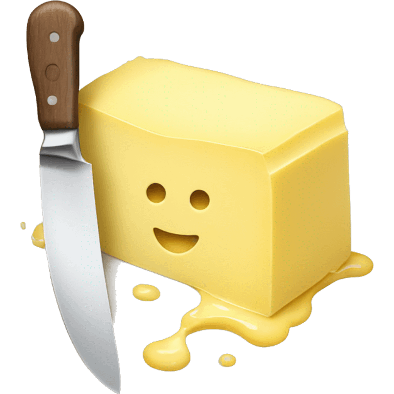 Knife through butter  emoji