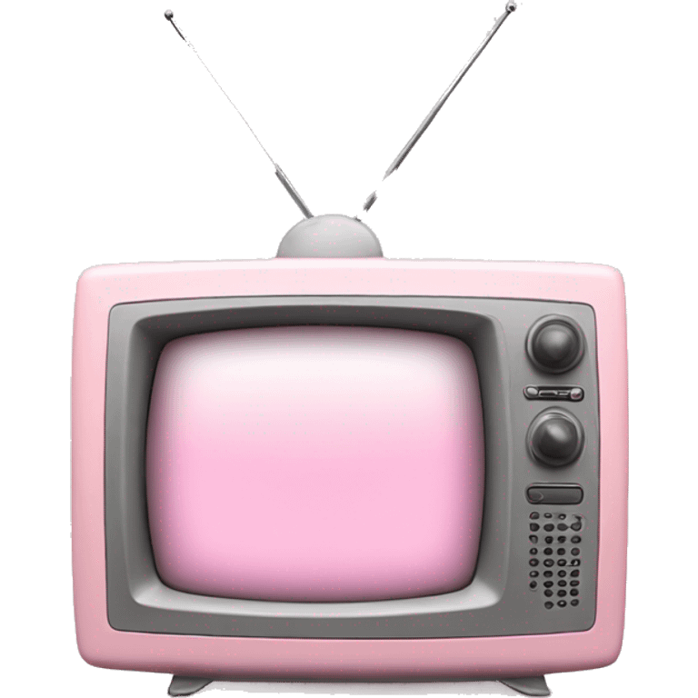 A TV in pastel pink emoji