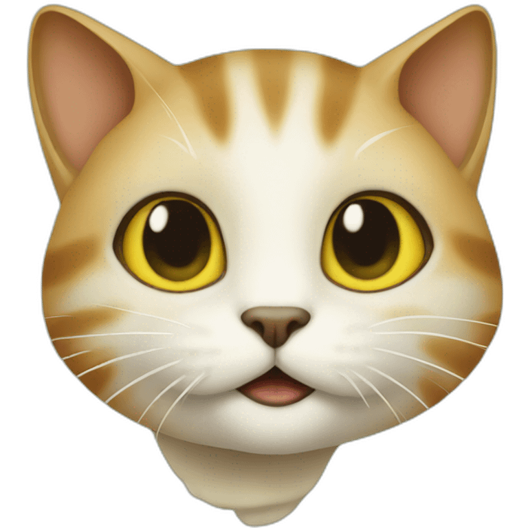 Cat on turtule emoji